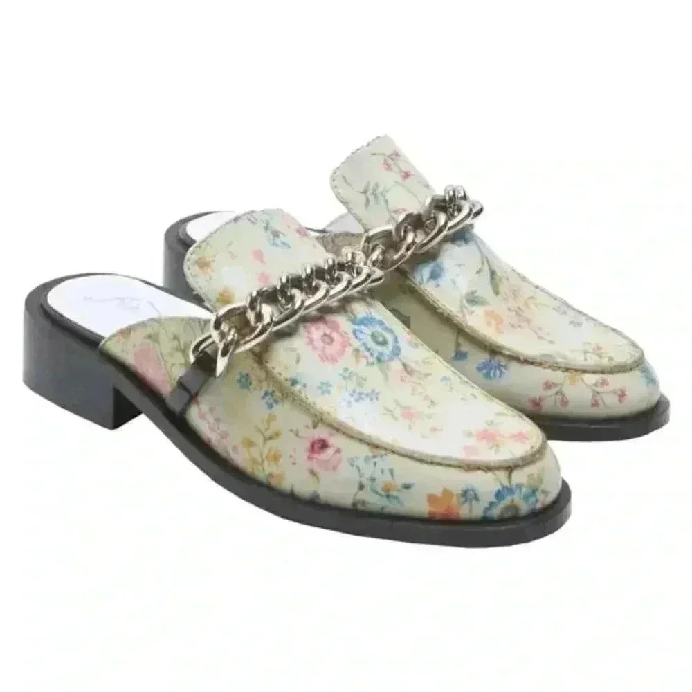 New Free People Floral Vida Mules